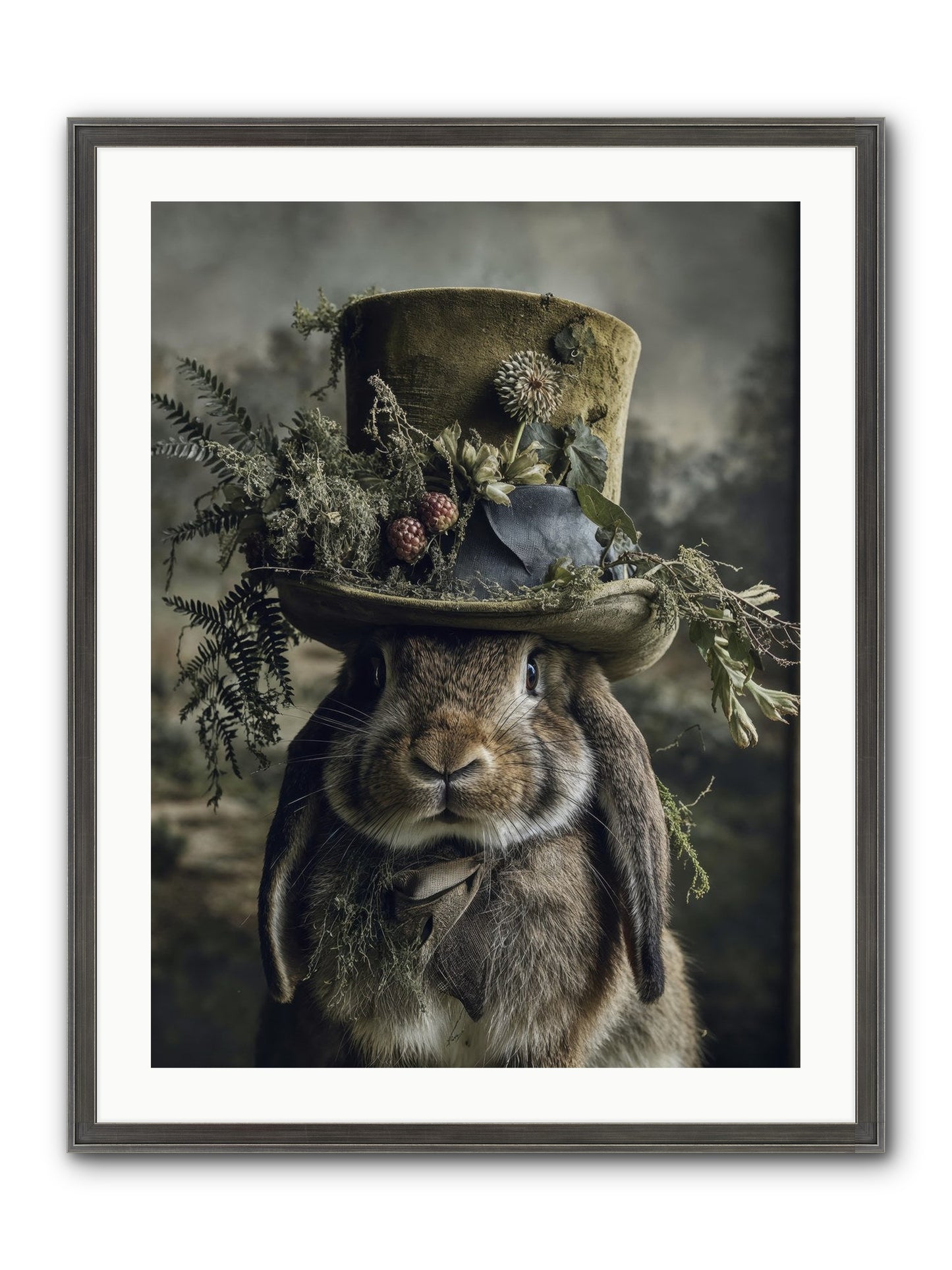 The Charming Chronicles Framed Print - Slimwoods Black/Silver 24x32