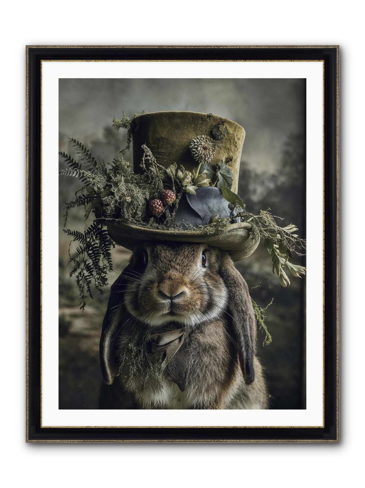 The Charming Chronicles Framed Print - Black & Gold 30x40