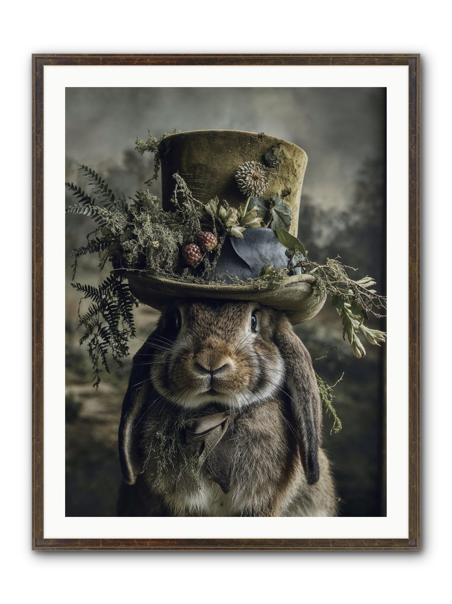 The Charming Chronicles Framed Print - Slimwoods Black/Gold 30x40