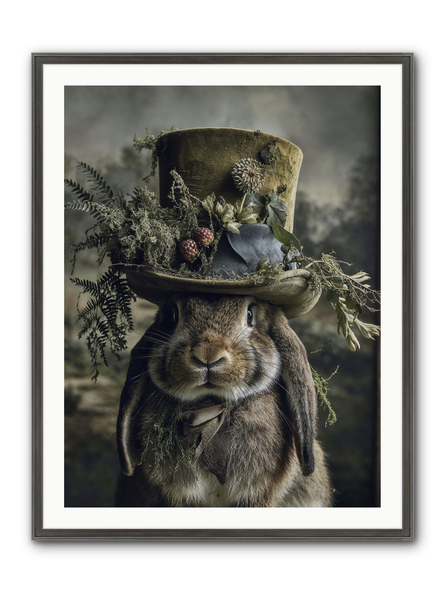 The Charming Chronicles Framed Print - Slimwoods Black/Silver 30x40