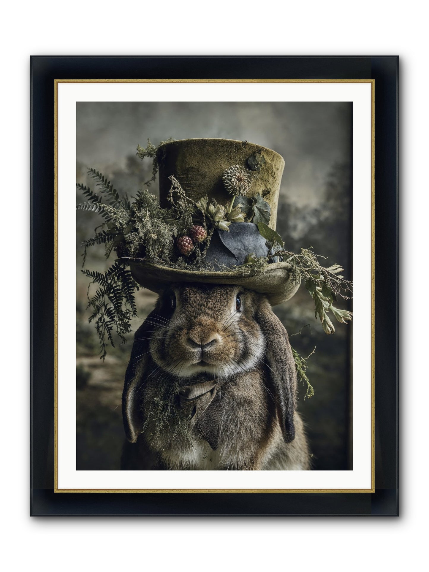 The Charming Chronicles Framed Print - Wide Black w/Gold 30x40