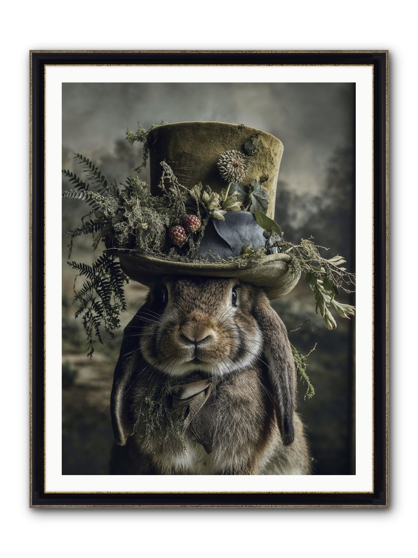 The Charming Chronicles Framed Print - Black & Gold 36x48