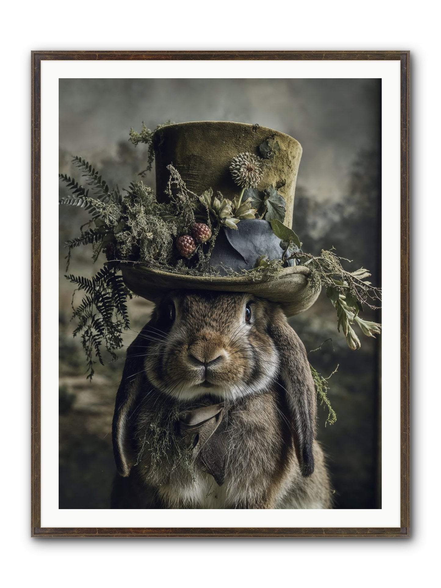 The Charming Chronicles Framed Print - Slimwoods Black/Gold 36x48