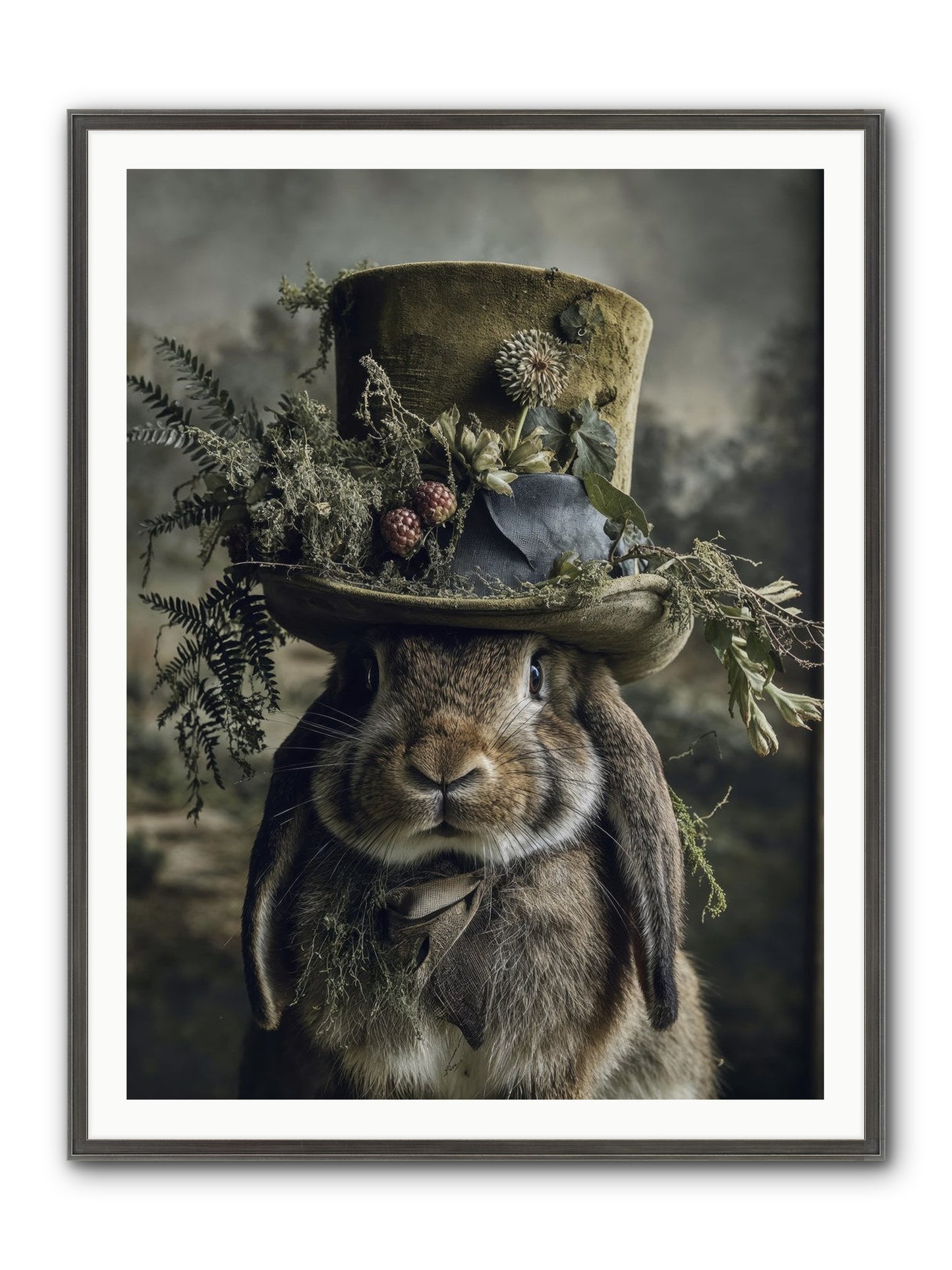 The Charming Chronicles Framed Print - Slimwoods Black/Silver 36x48