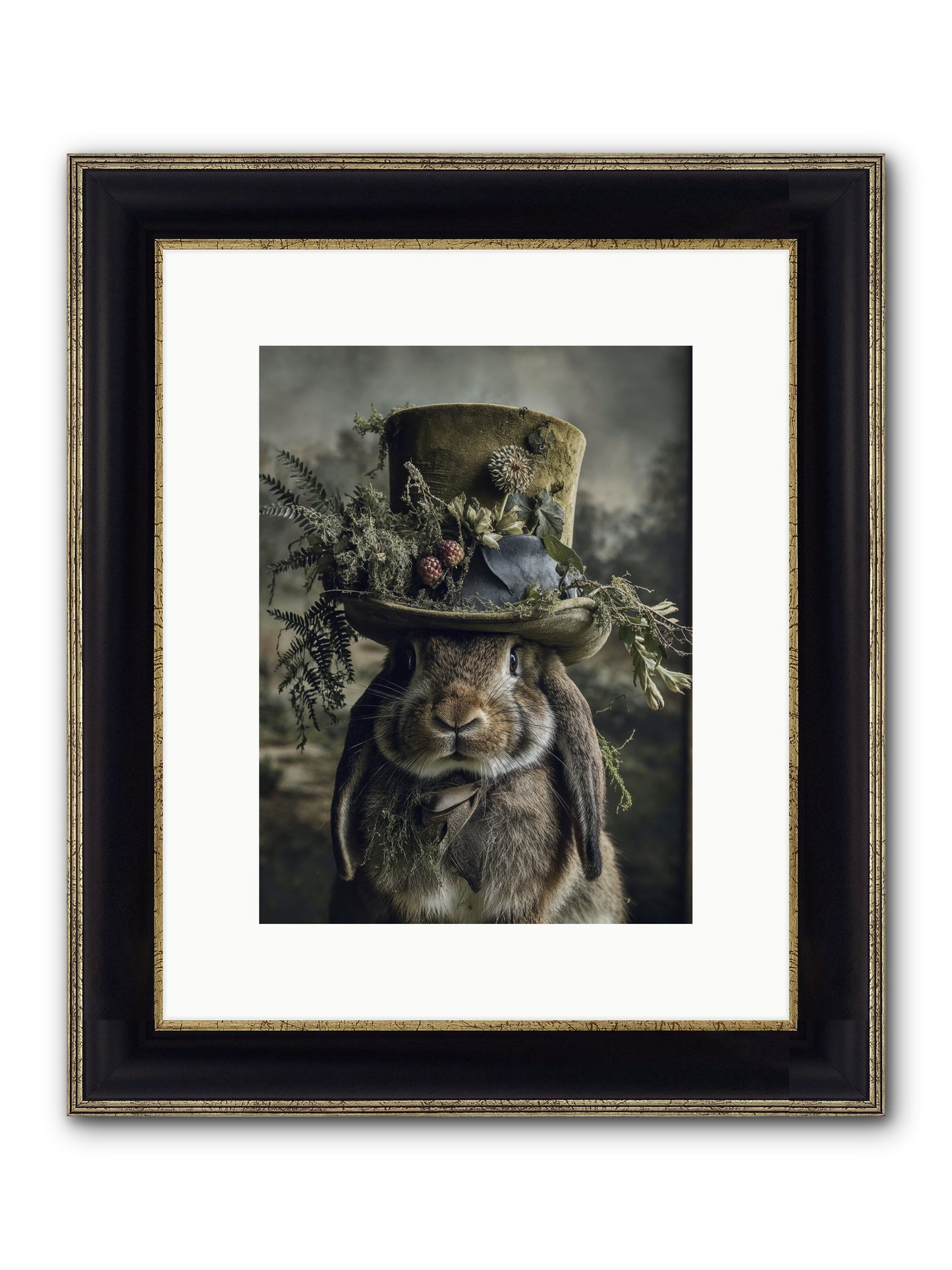 The Charming Chronicles Framed Print - Black & Gold 9x12