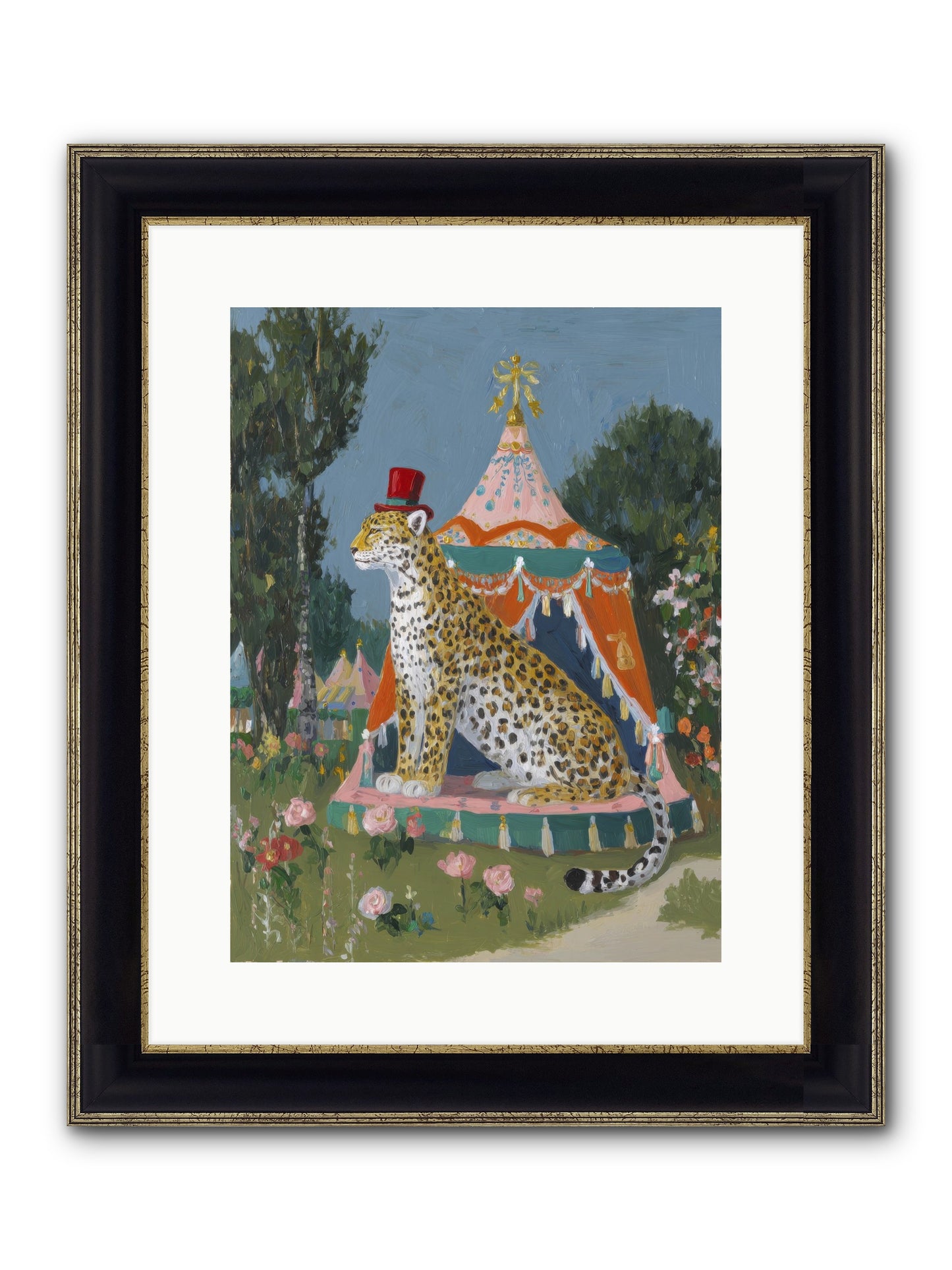 The Cherished Hour Framed Print - Black & Gold 12x16