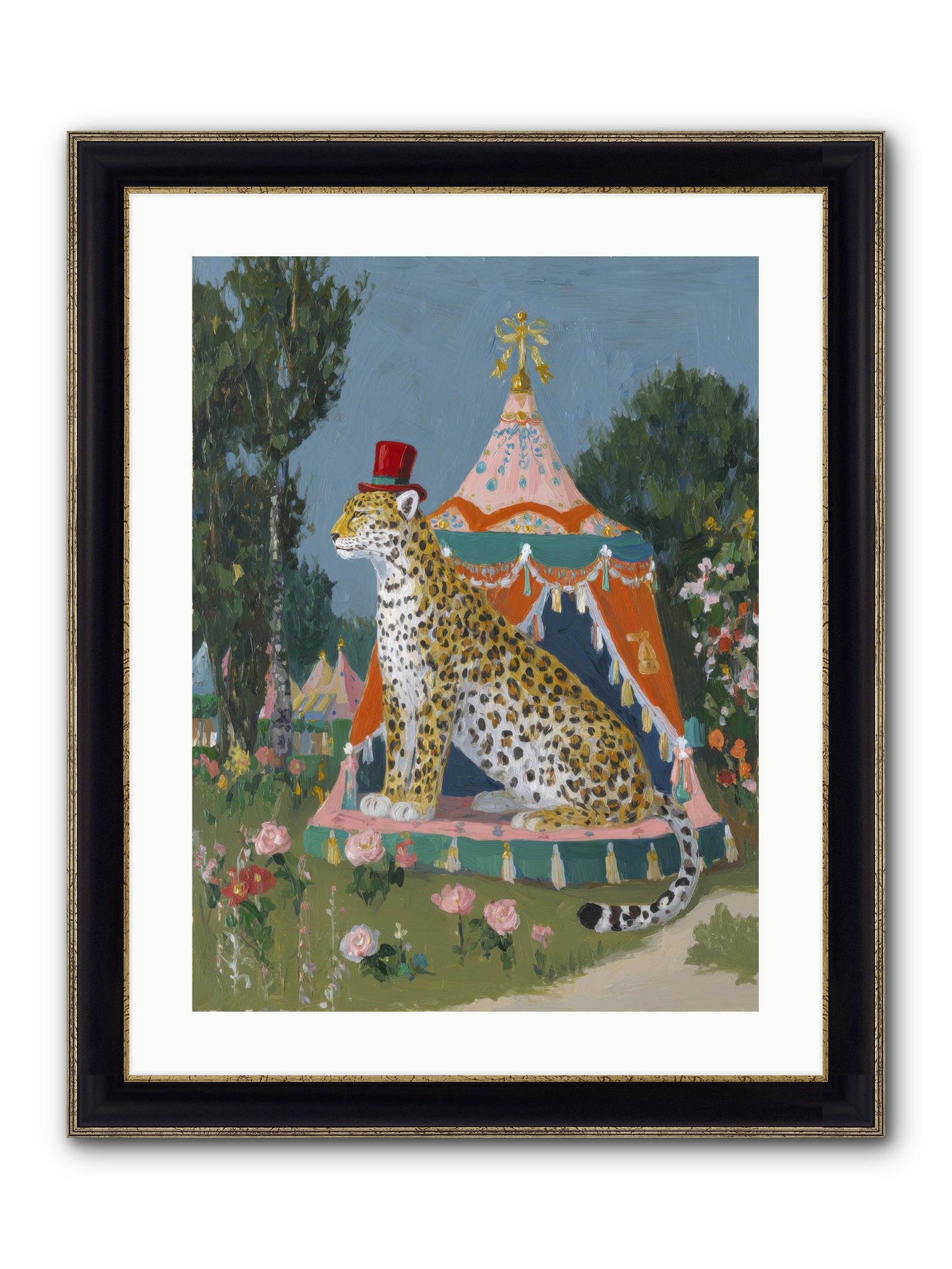 The Cherished Hour Framed Print - Black & Gold 18x24