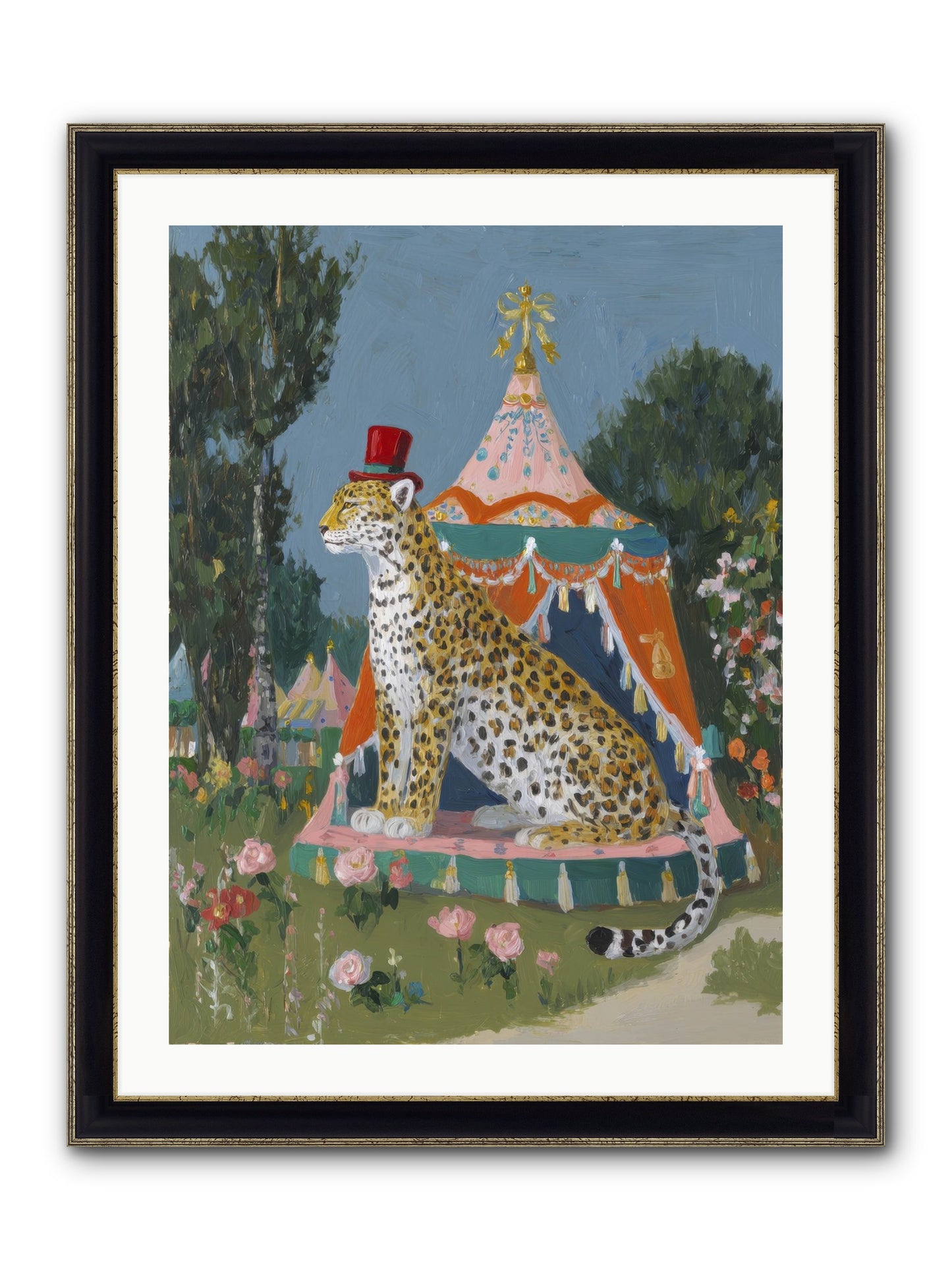 The Cherished Hour Framed Print - Black & Gold 24x32