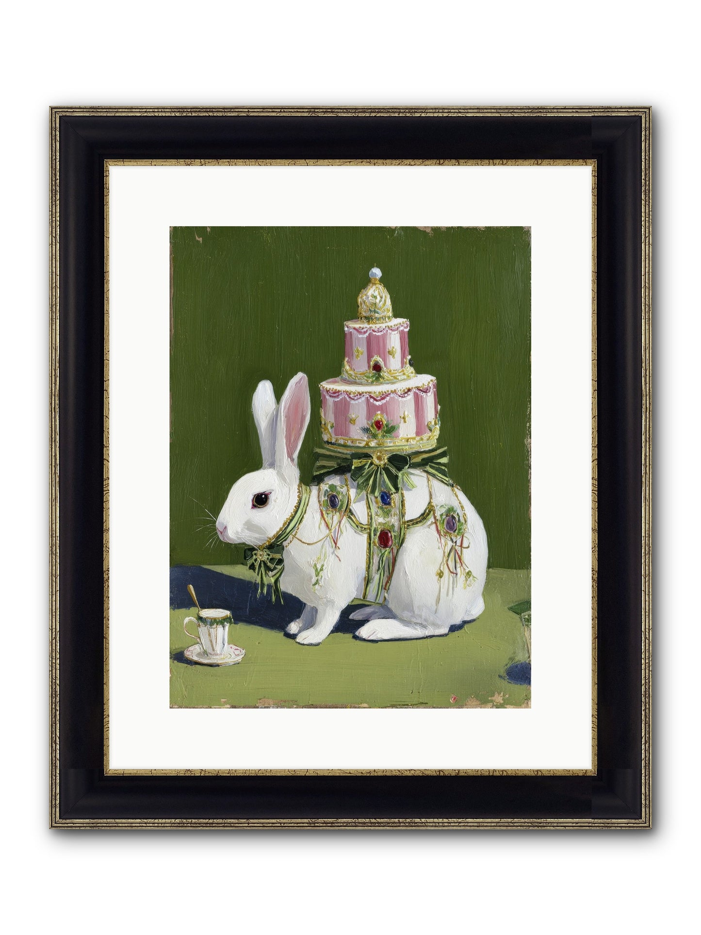 The Cherished Vision Framed Print - Black & Gold 12x16