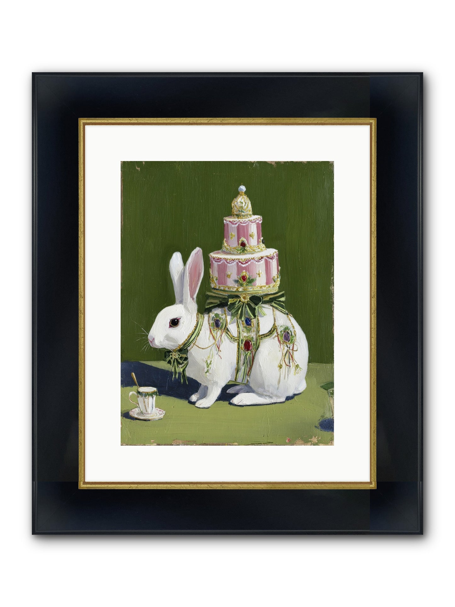 The Cherished Vision Framed Print - Wide Black w/Gold 12x16