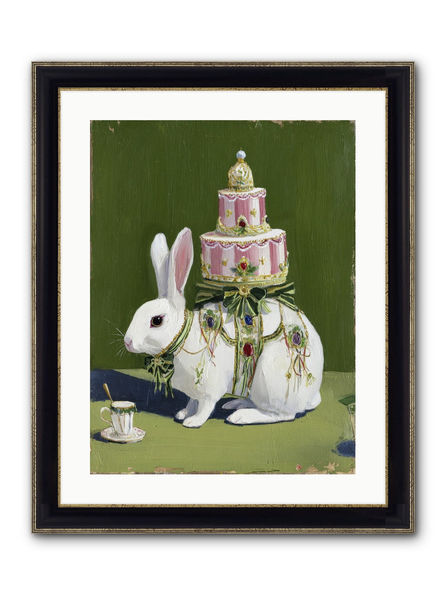 The Cherished Vision Framed Print - Black & Gold 18x24