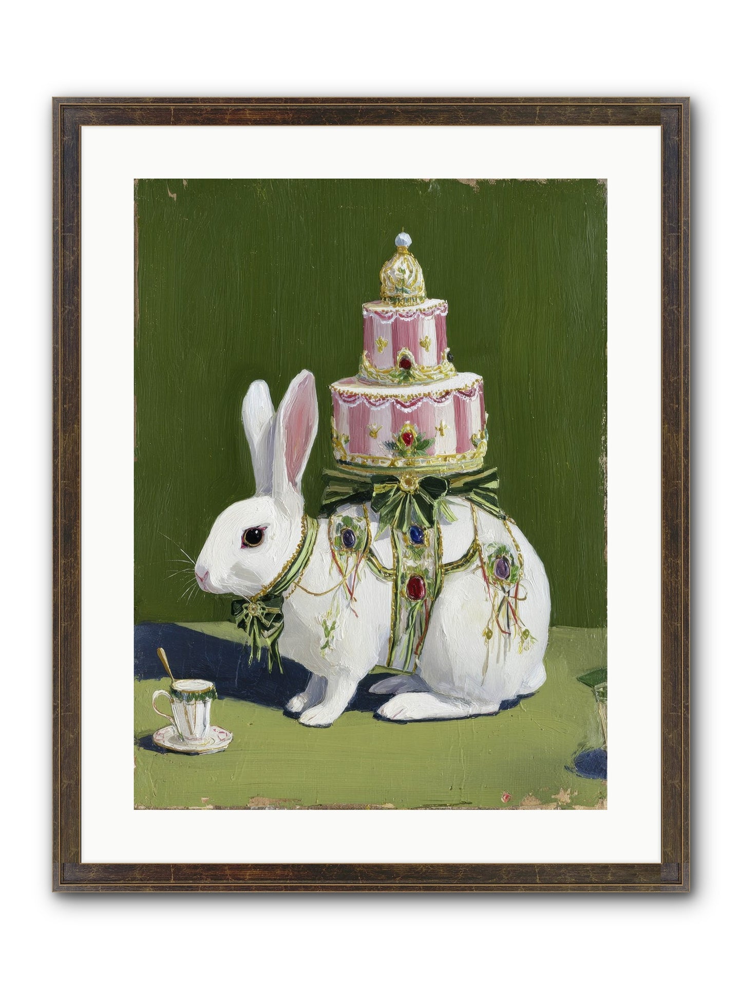 The Cherished Vision Framed Print - Slimwoods Black/Gold 18x24