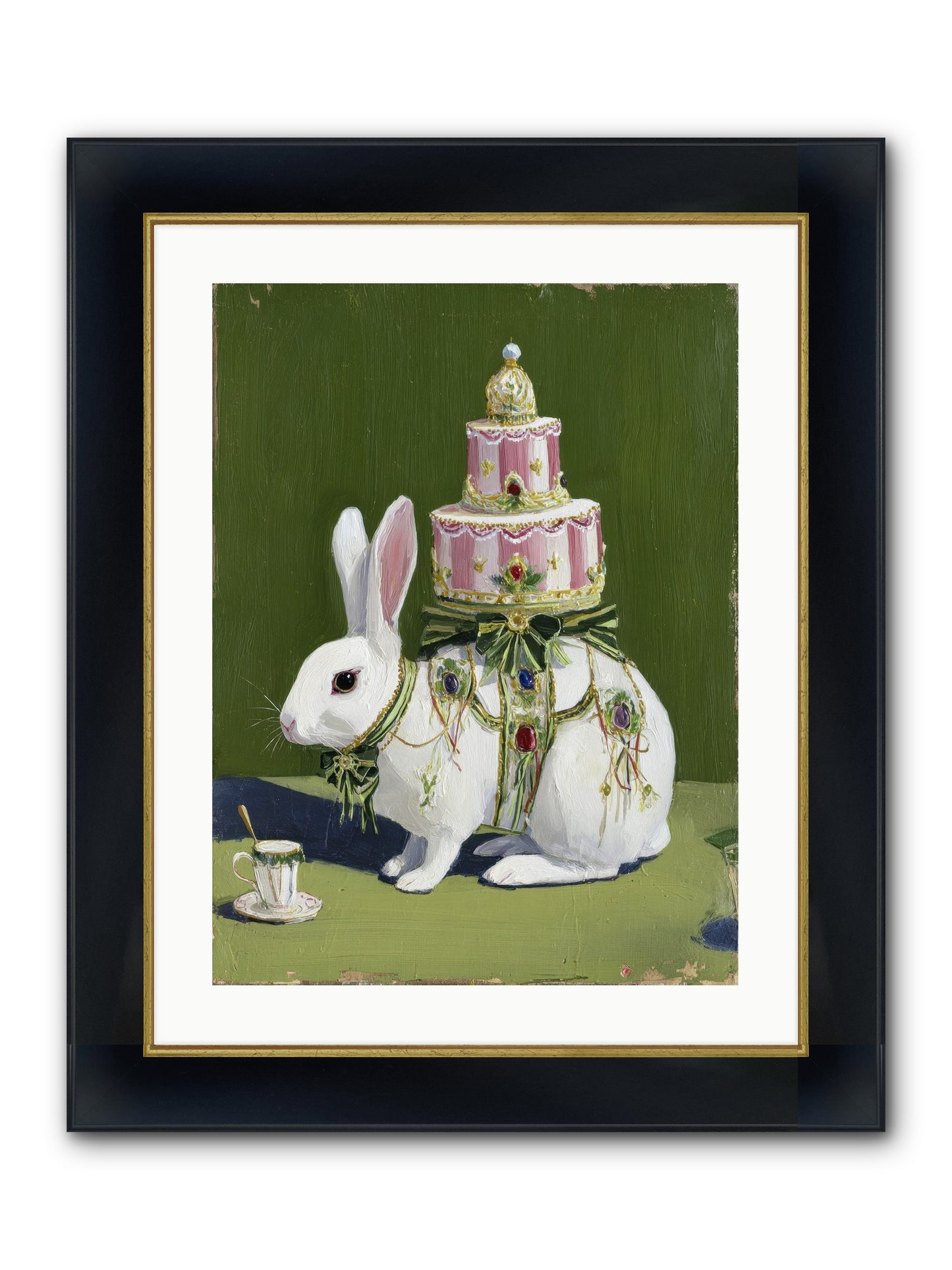 The Cherished Vision Framed Print - Wide Black w/Gold 18x24