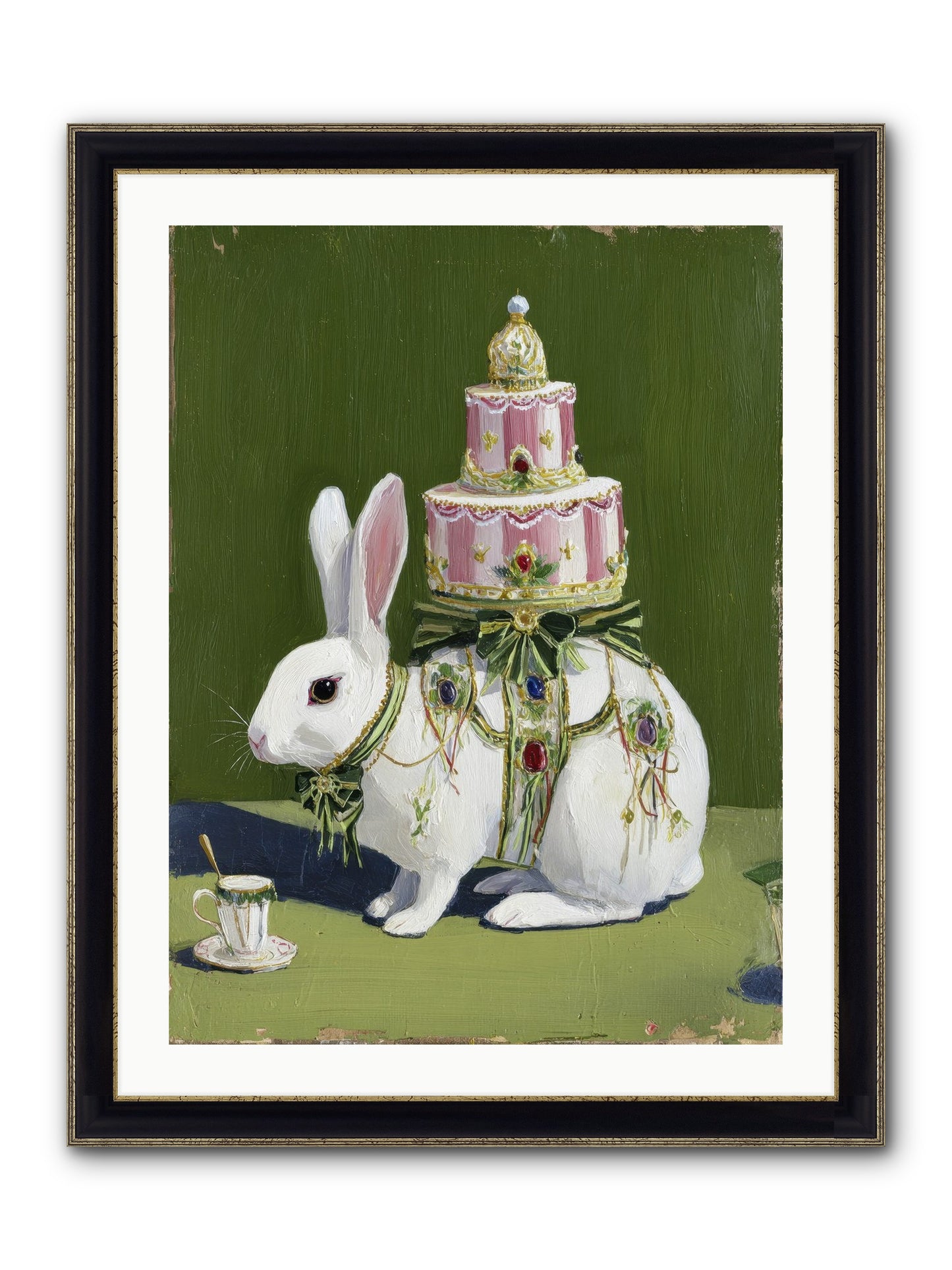 The Cherished Vision Framed Print - Black & Gold 24x32