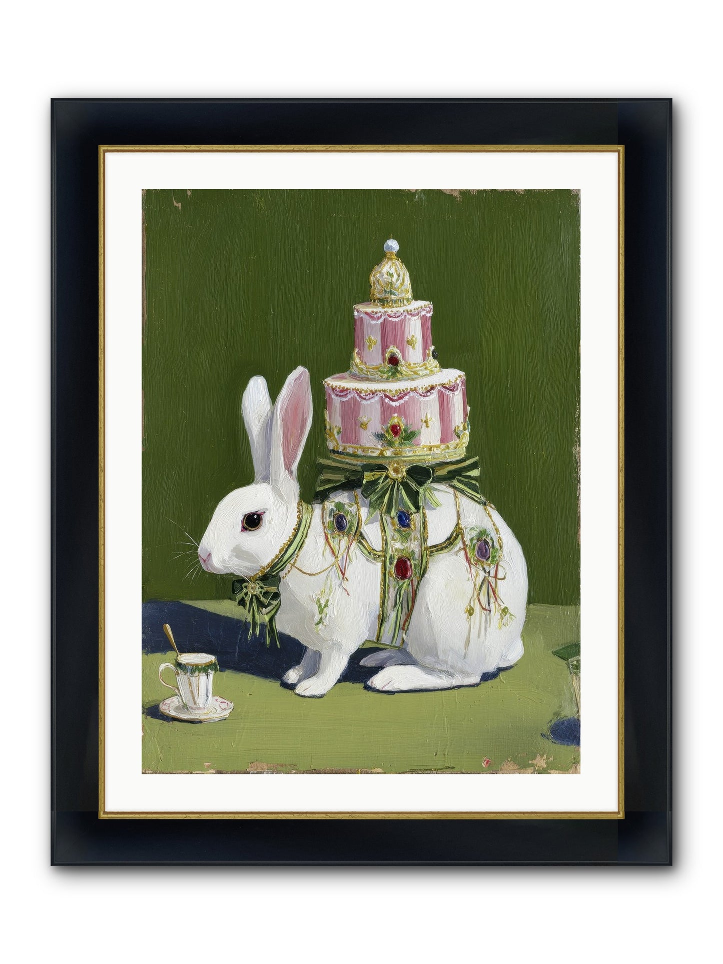 The Cherished Vision Framed Print - Wide Black w/Gold 24x32