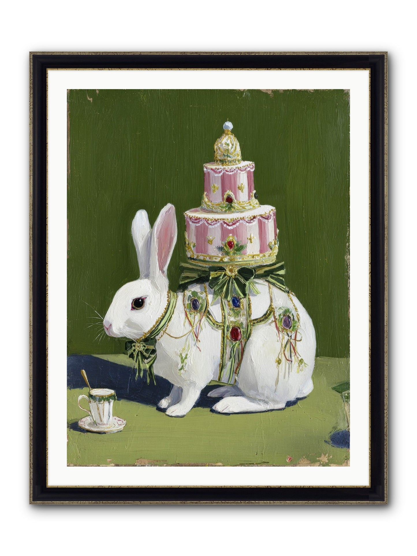 The Cherished Vision Framed Print - Black & Gold 30x40
