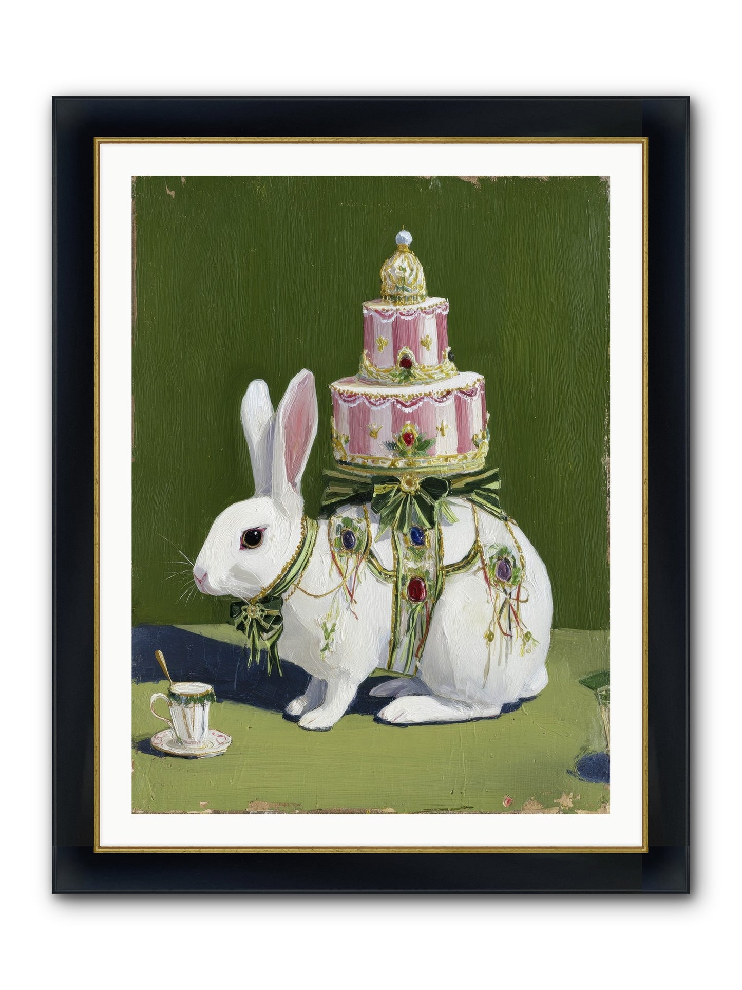 The Cherished Vision Framed Print - Wide Black w/Gold 30x40