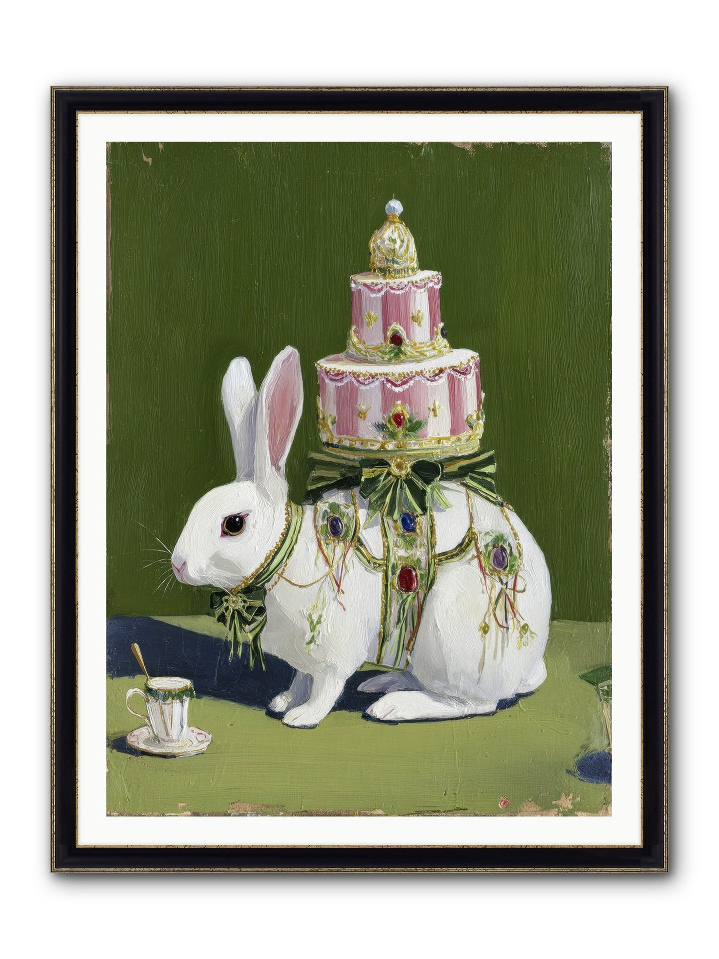 The Cherished Vision Framed Print - Black & Gold 36x48