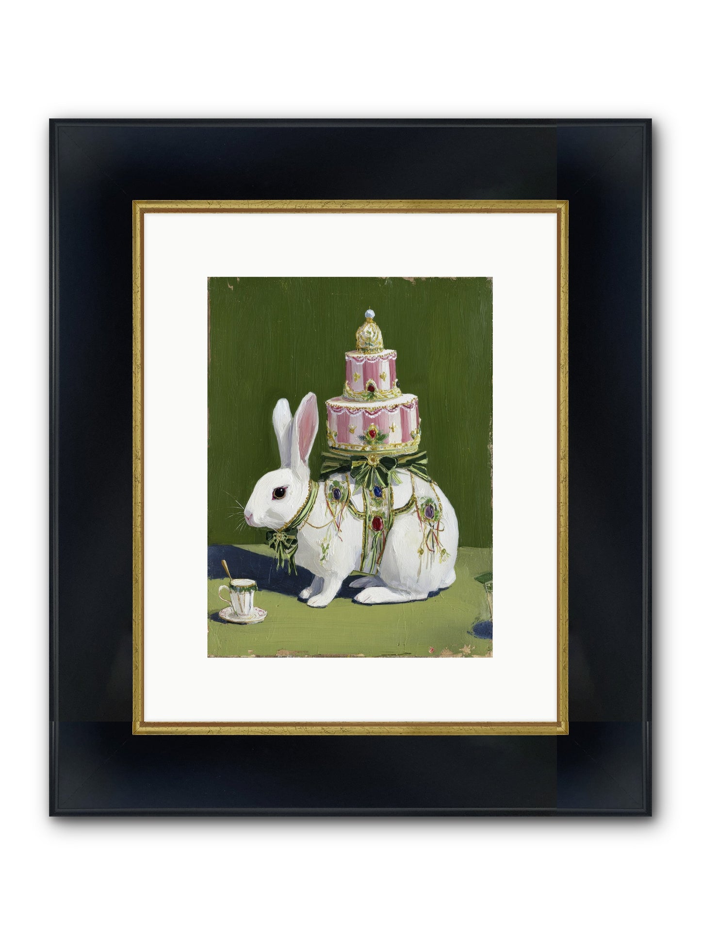 The Cherished Vision Framed Print - Wide Black w/Gold 9x12