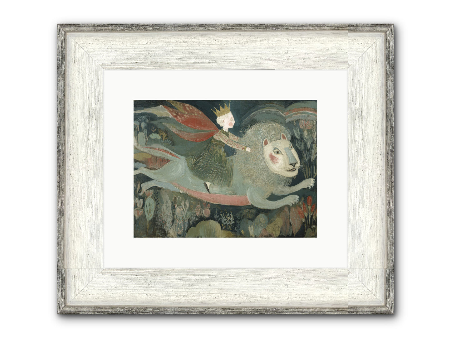 The Circle of Grace Framed Print - Driftwood White 12x9
