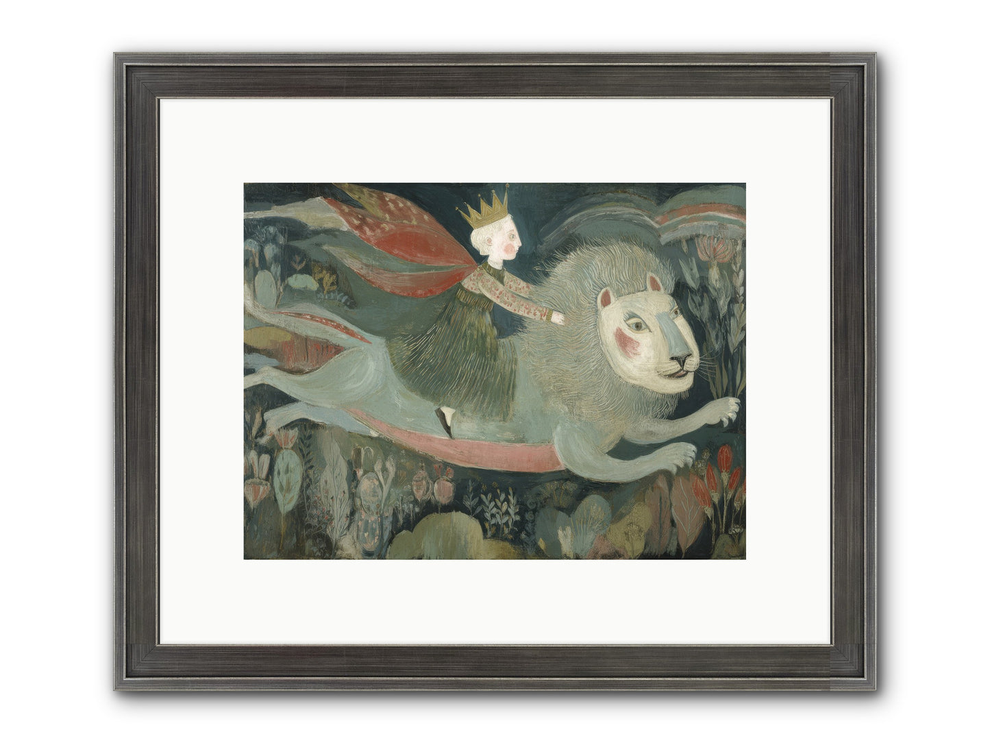 The Circle of Grace Framed Print - Slimwoods Black/Silver 12x9