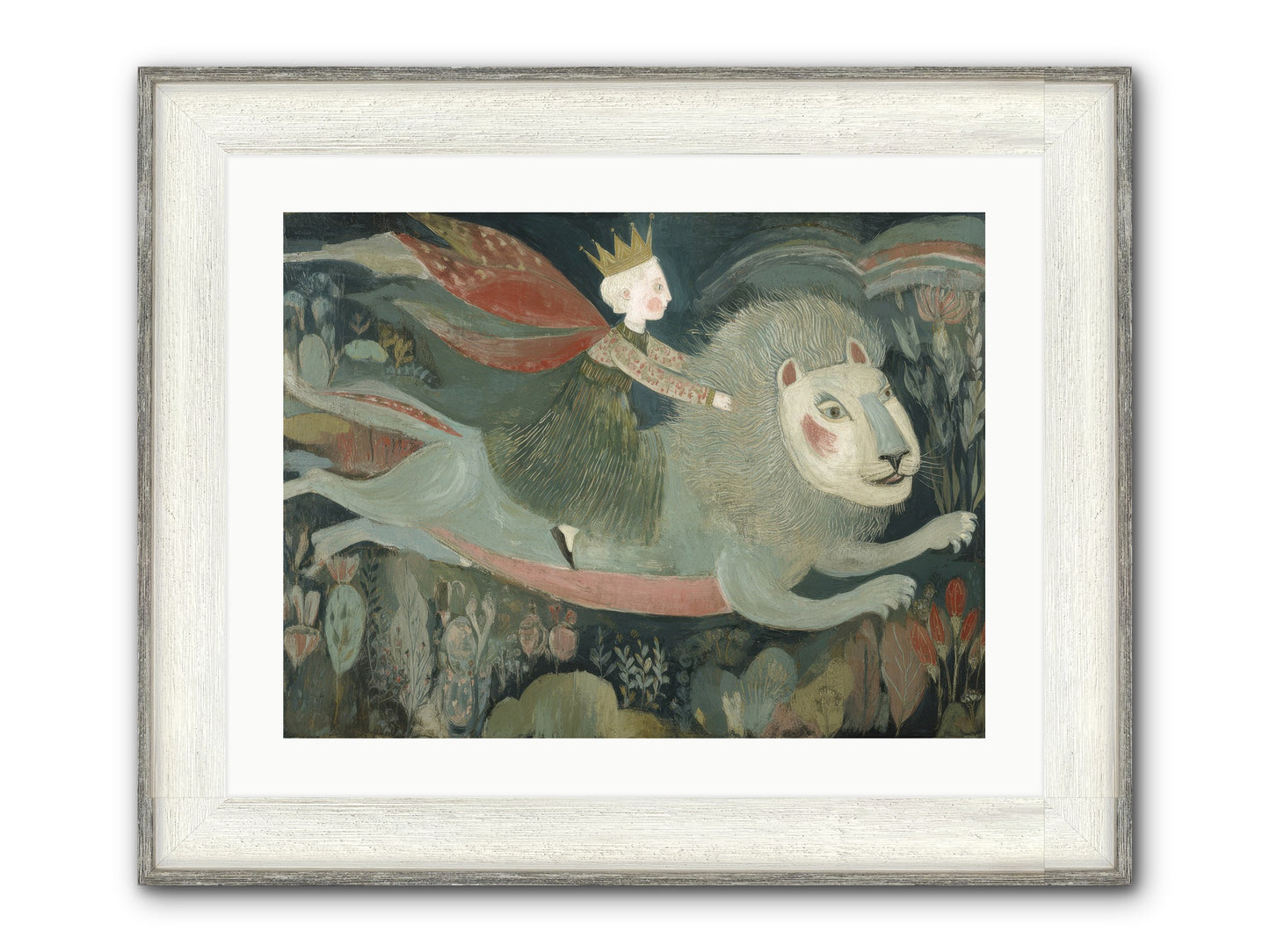 The Circle of Grace Framed Print - Driftwood White 24x18