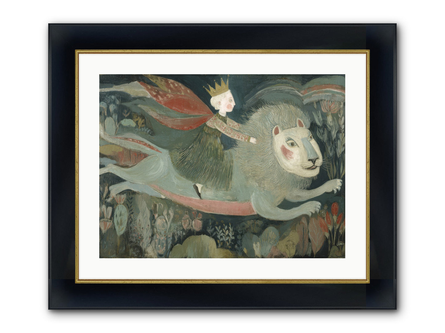 The Circle of Grace Framed Print - Wide Black w/Gold 24x18