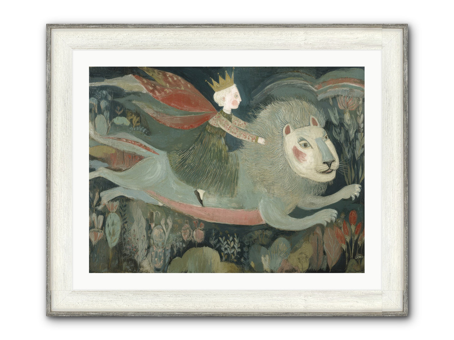 The Circle of Grace Framed Print - Driftwood White 32x24