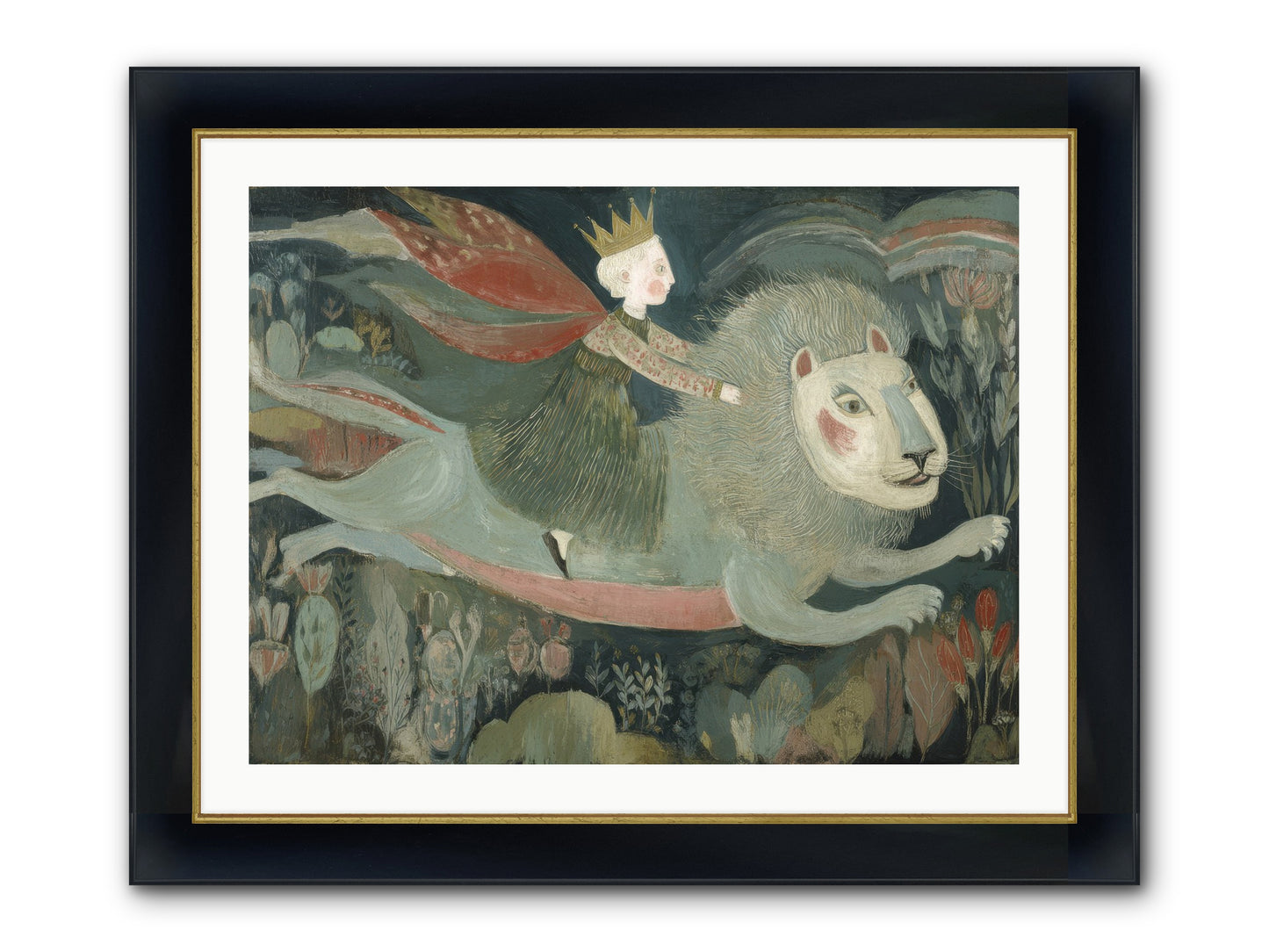 The Circle of Grace Framed Print - Wide Black w/Gold 32x24