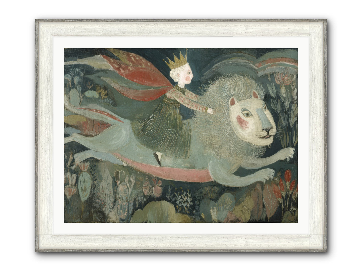 The Circle of Grace Framed Print - Driftwood White 40x30