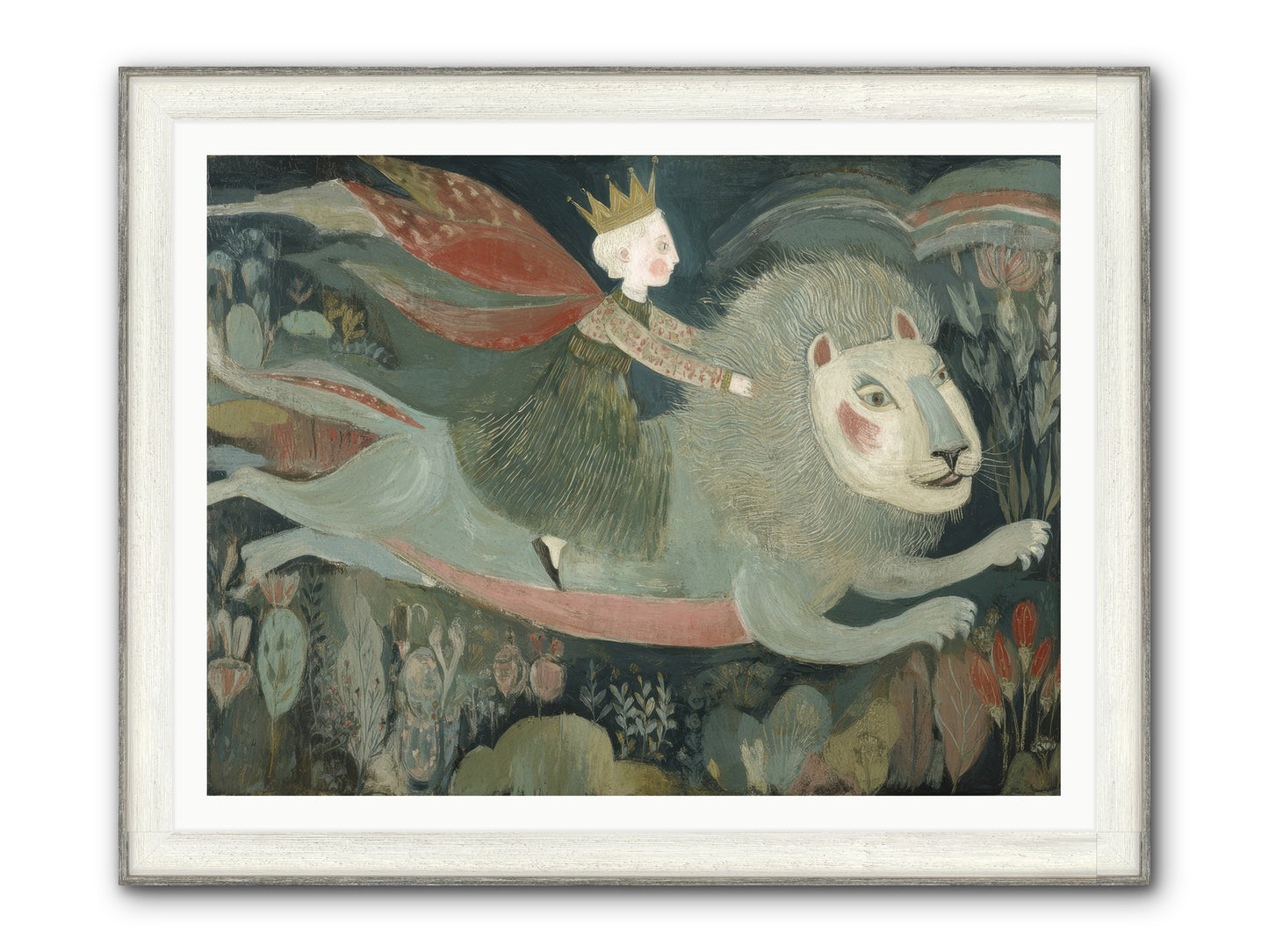 The Circle of Grace Framed Print - Driftwood White 48x36