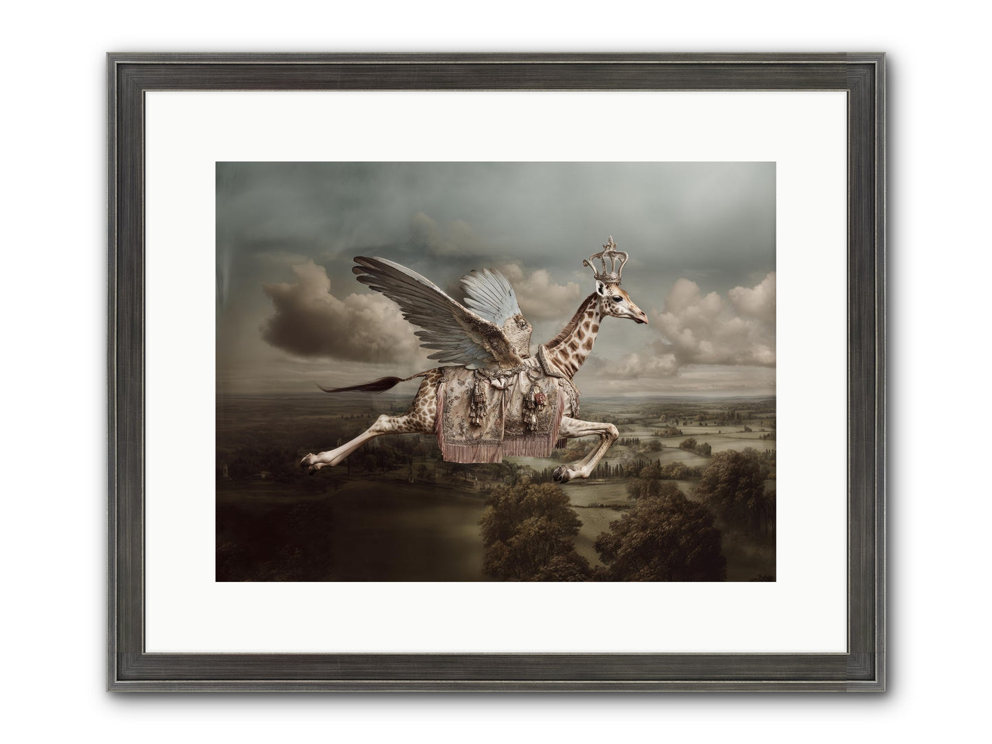The Cloud Museum Framed Print - Slimwoods Black/Silver 16x12