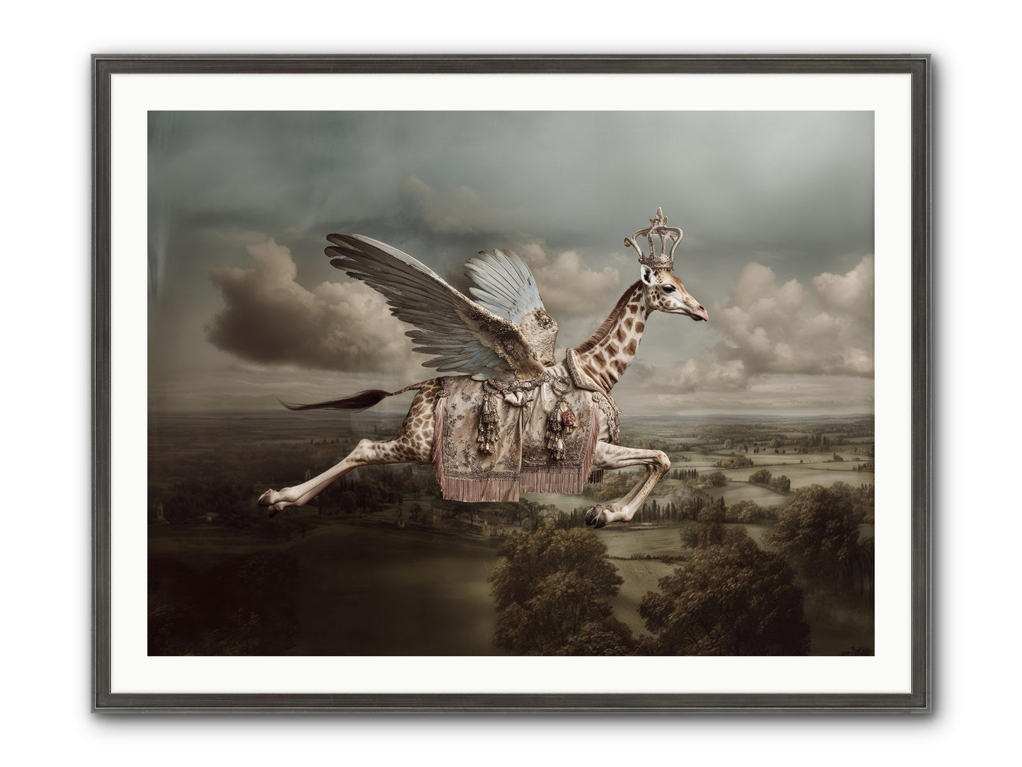 The Cloud Museum Framed Print - Slimwoods Black/Silver 40x30