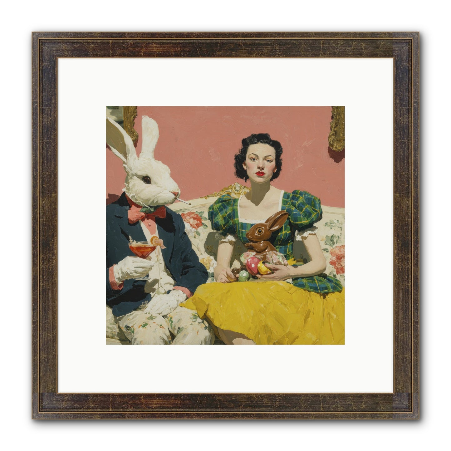 The Club Of Slight Excess Framed Print - Slimwoods Black/Gold 10x10