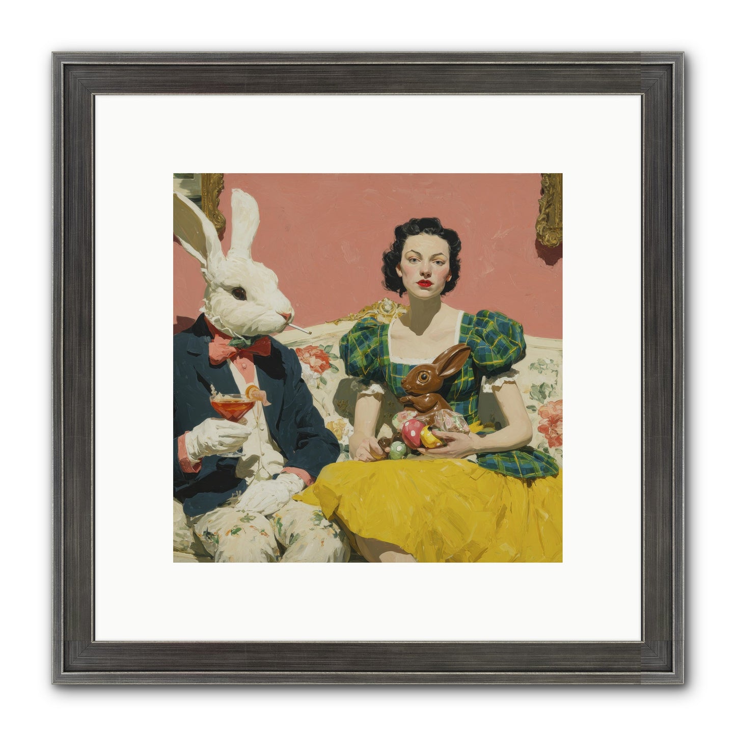The Club Of Slight Excess Framed Print - Slimwoods Black/Silver 10x10