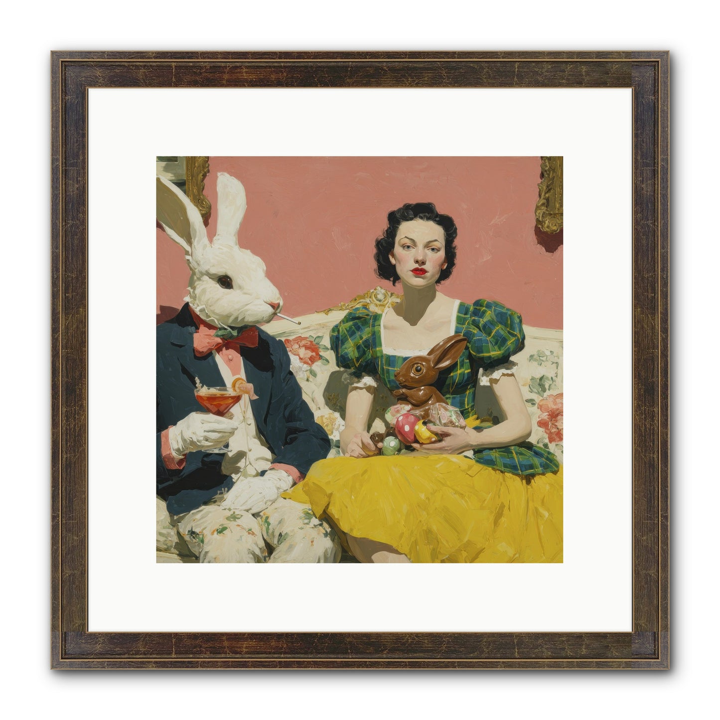 The Club Of Slight Excess Framed Print - Slimwoods Black/Gold 12x12
