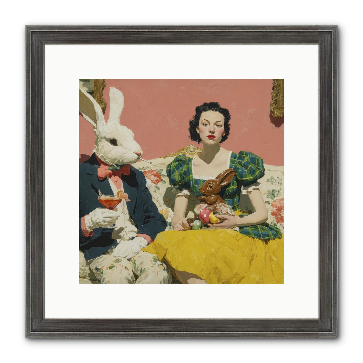 The Club Of Slight Excess Framed Print - Slimwoods Black/Silver 12x12