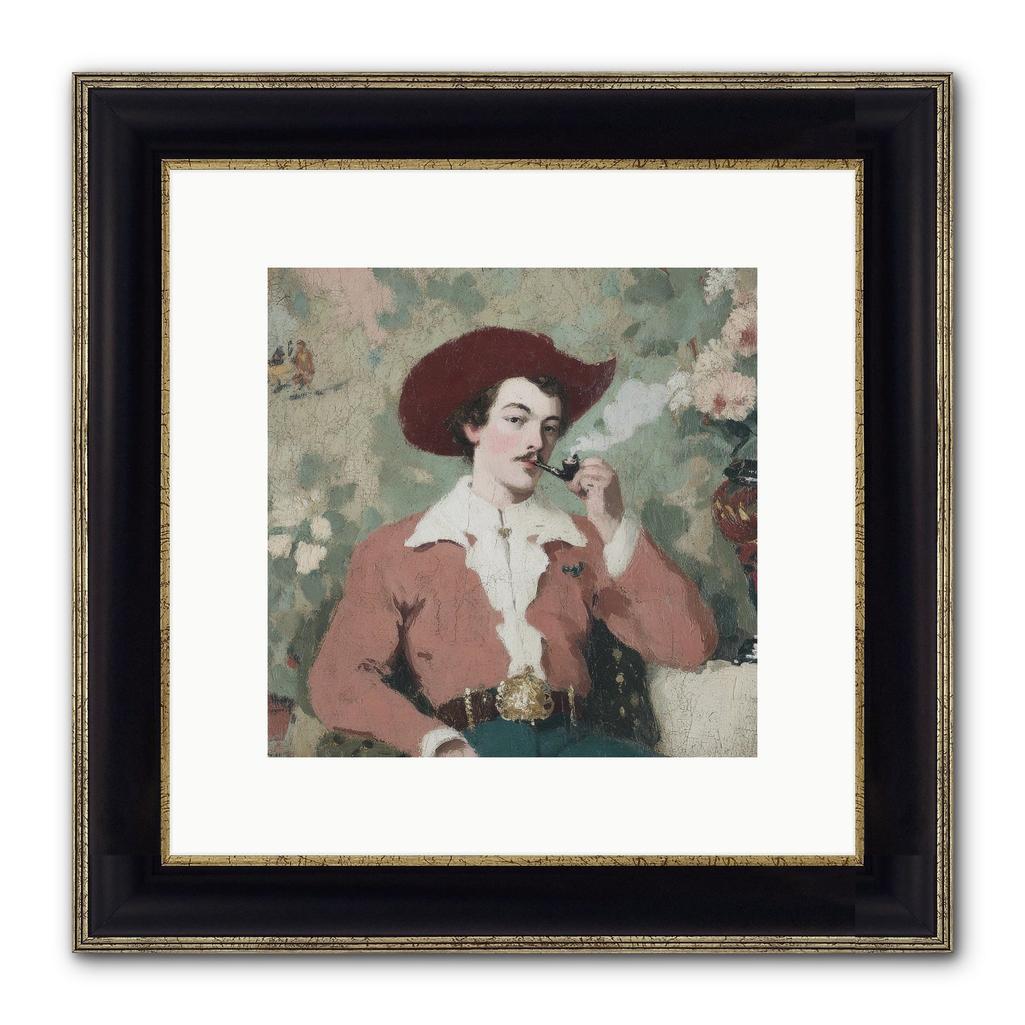 The Compendium Of Unspoken Regrets Framed Print - Black & Gold 10x10