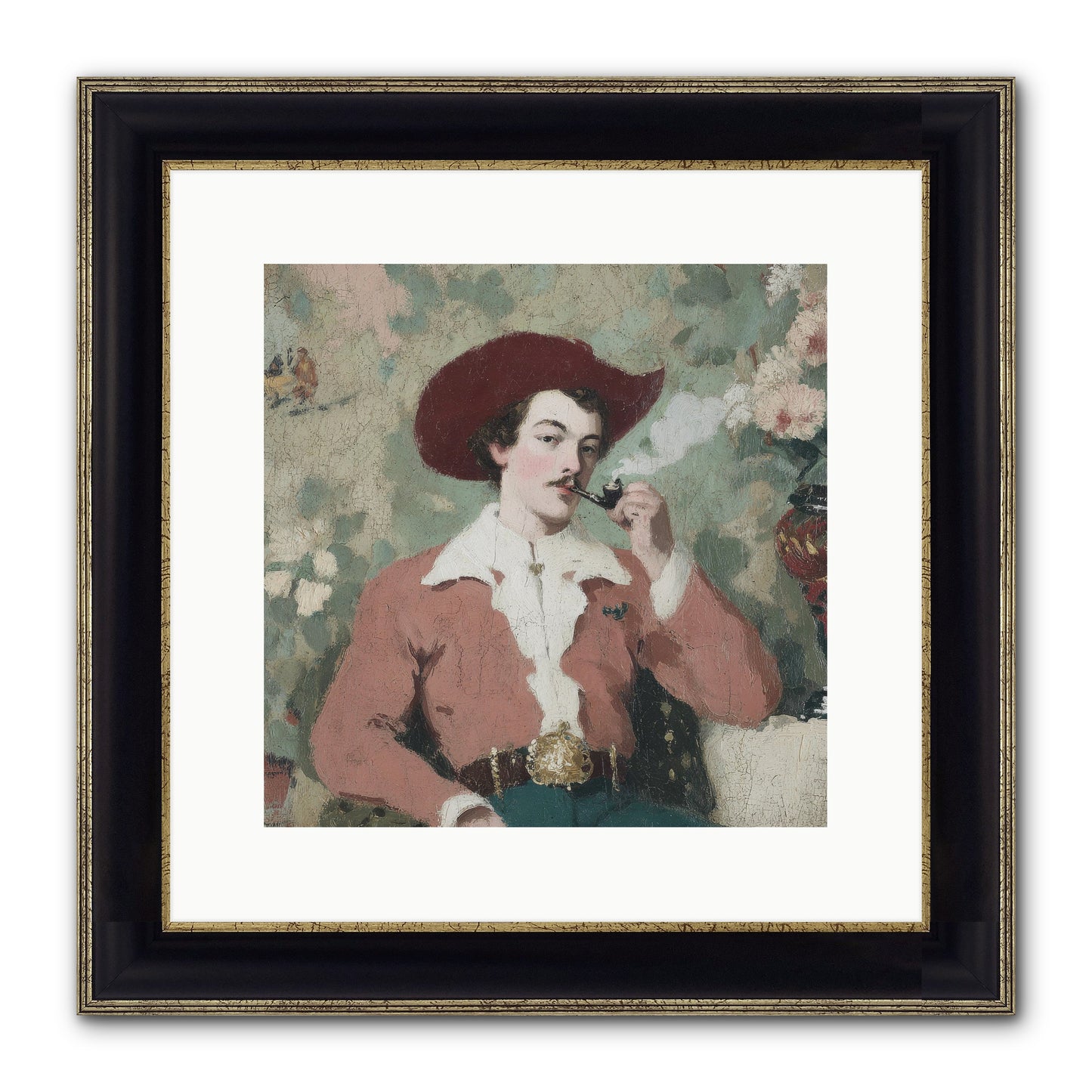 The Compendium Of Unspoken Regrets Framed Print - Black & Gold 12x12