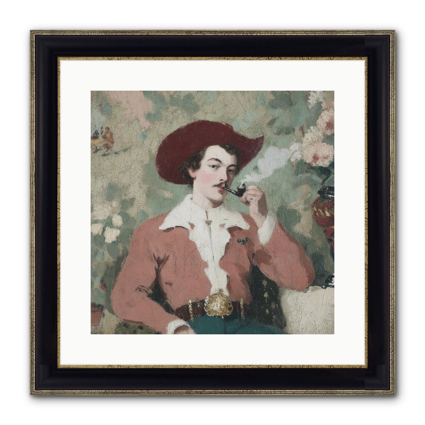 The Compendium Of Unspoken Regrets Framed Print - Black & Gold 16x16