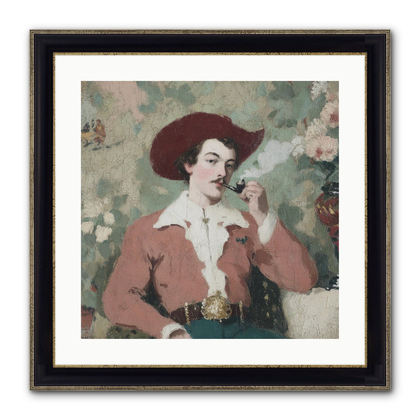 The Compendium Of Unspoken Regrets Framed Print - Black & Gold 20x20