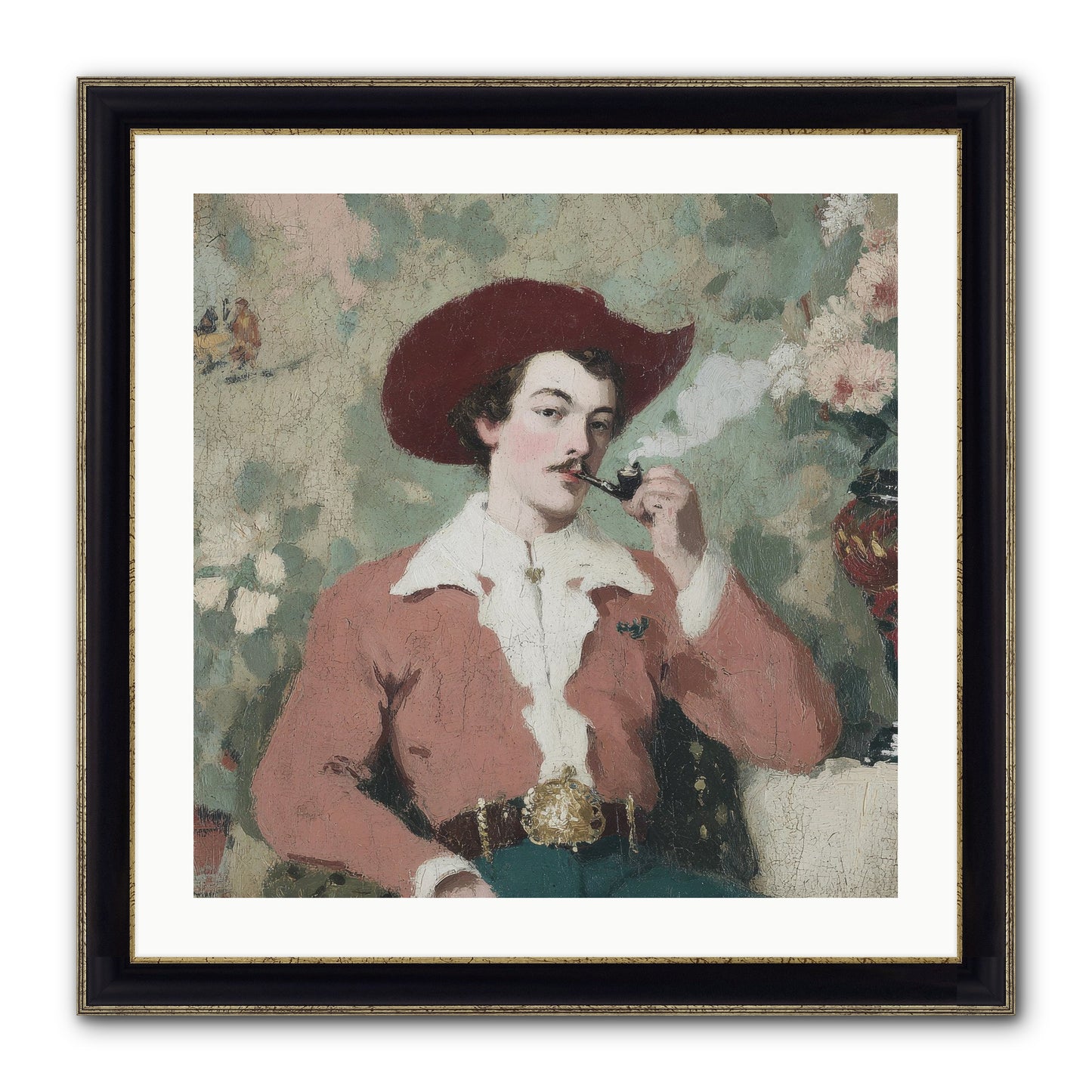 The Compendium Of Unspoken Regrets Framed Print - Black & Gold 24x24