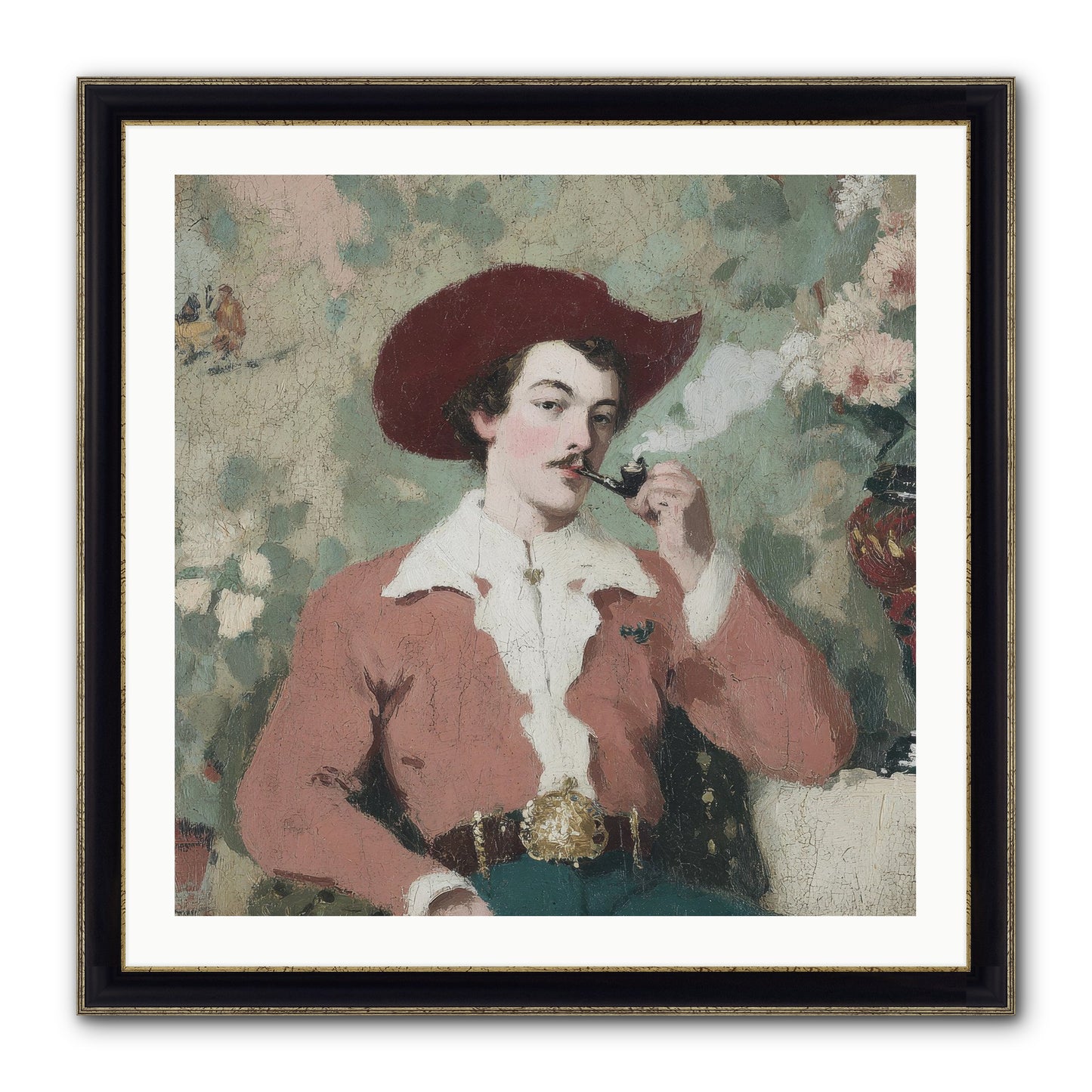 The Compendium Of Unspoken Regrets Framed Print - Black & Gold 30x30