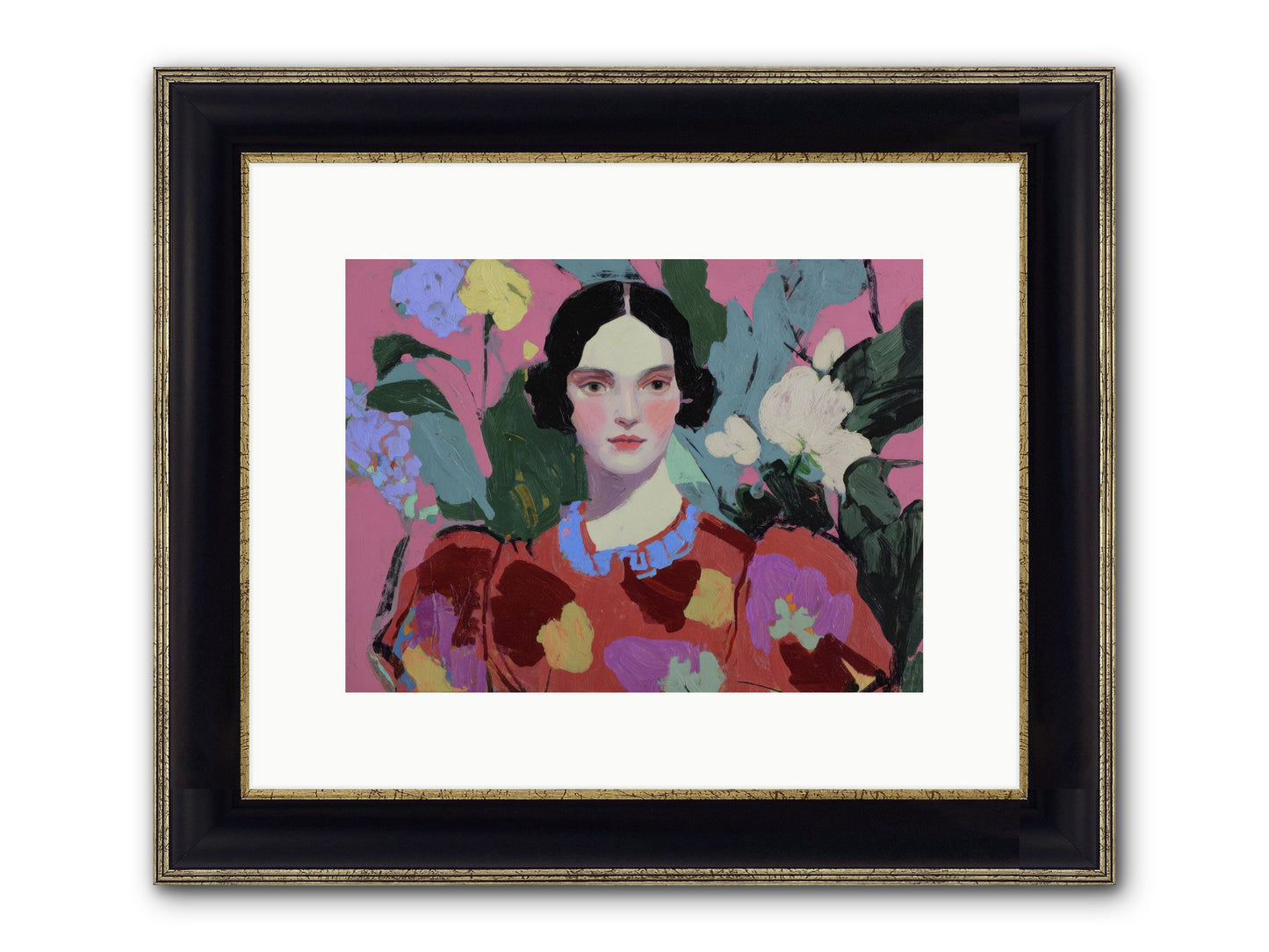 The Counsel Of Night Birds Framed Print - Black & Gold 12x9