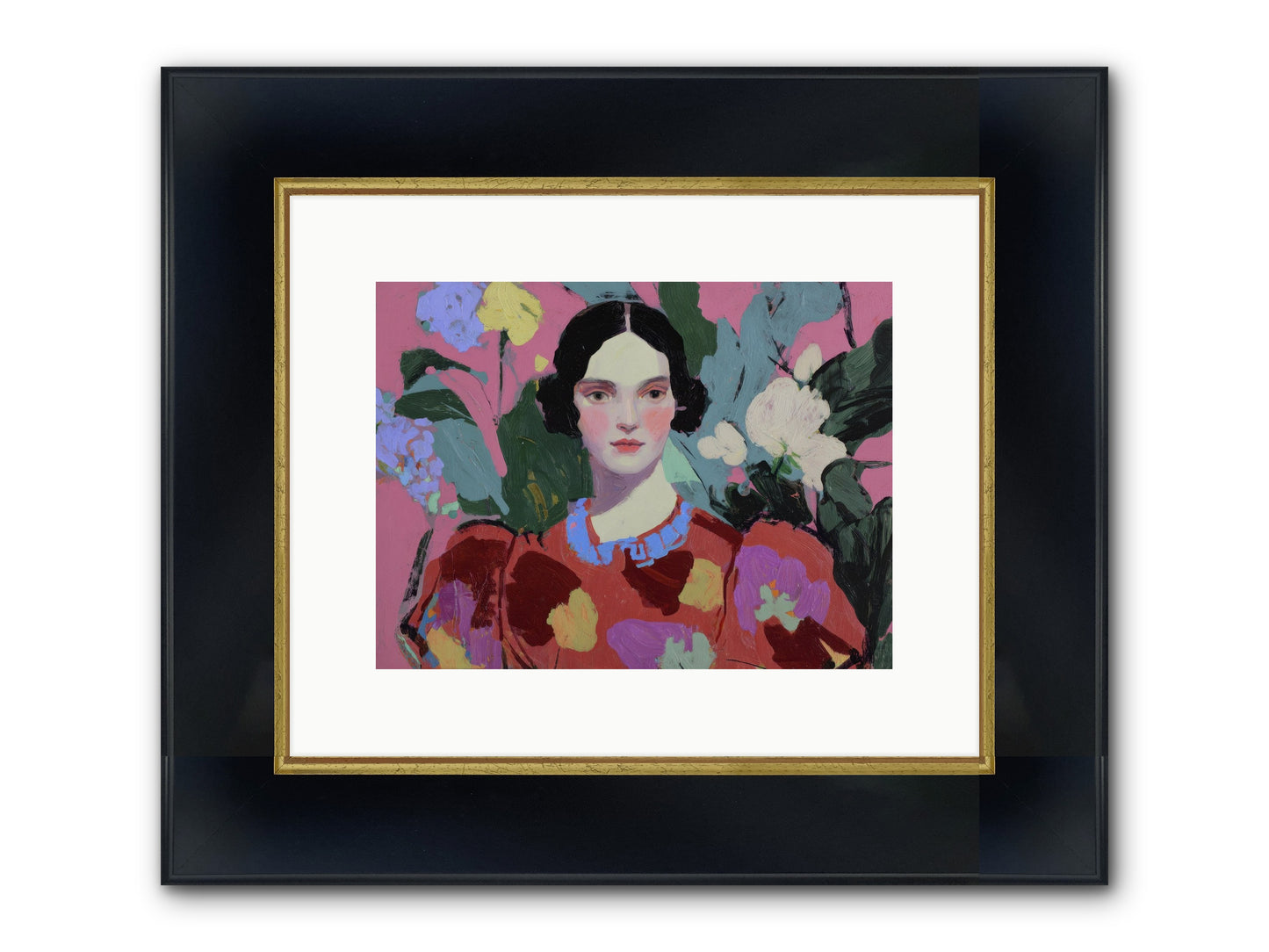 The Counsel Of Night Birds Framed Print - Wide Black w/Gold 12x9