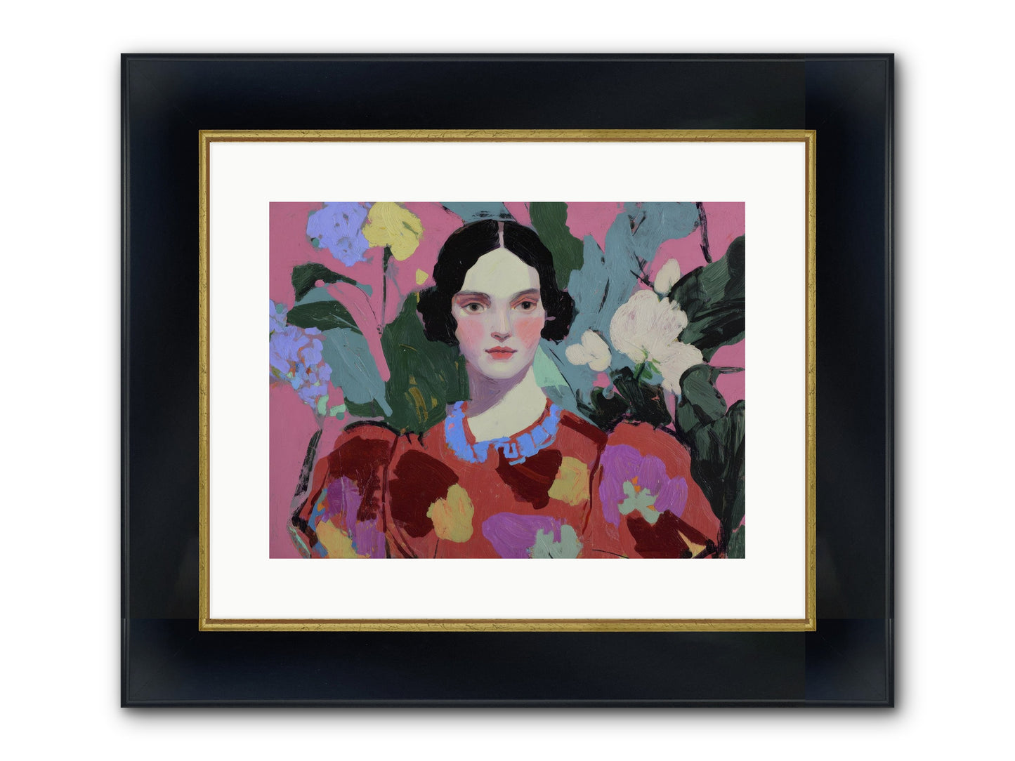 The Counsel Of Night Birds Framed Print - Wide Black w/Gold 16x12