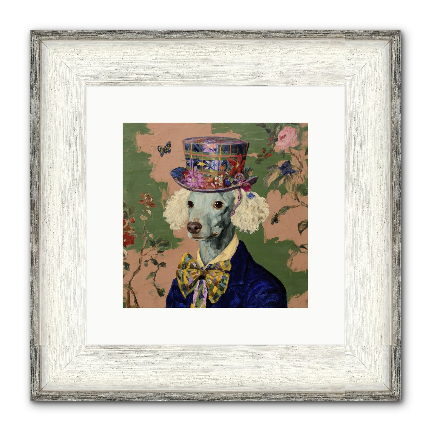 The Country Estate Framed Print - Driftwood White 10x10