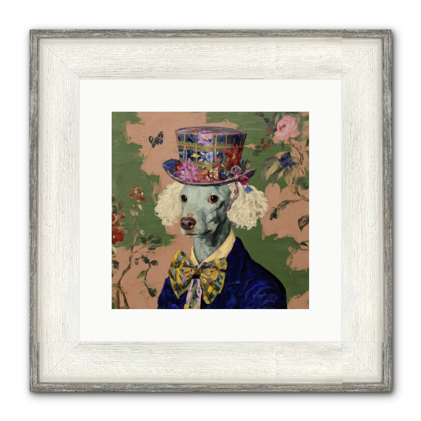 The Country Estate Framed Print - Driftwood White 12x12