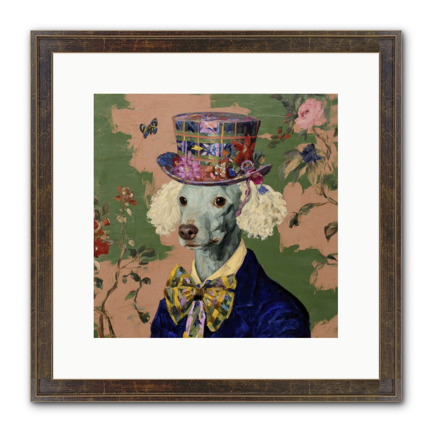 The Country Estate Framed Print - Slimwoods Black/Gold 12x12