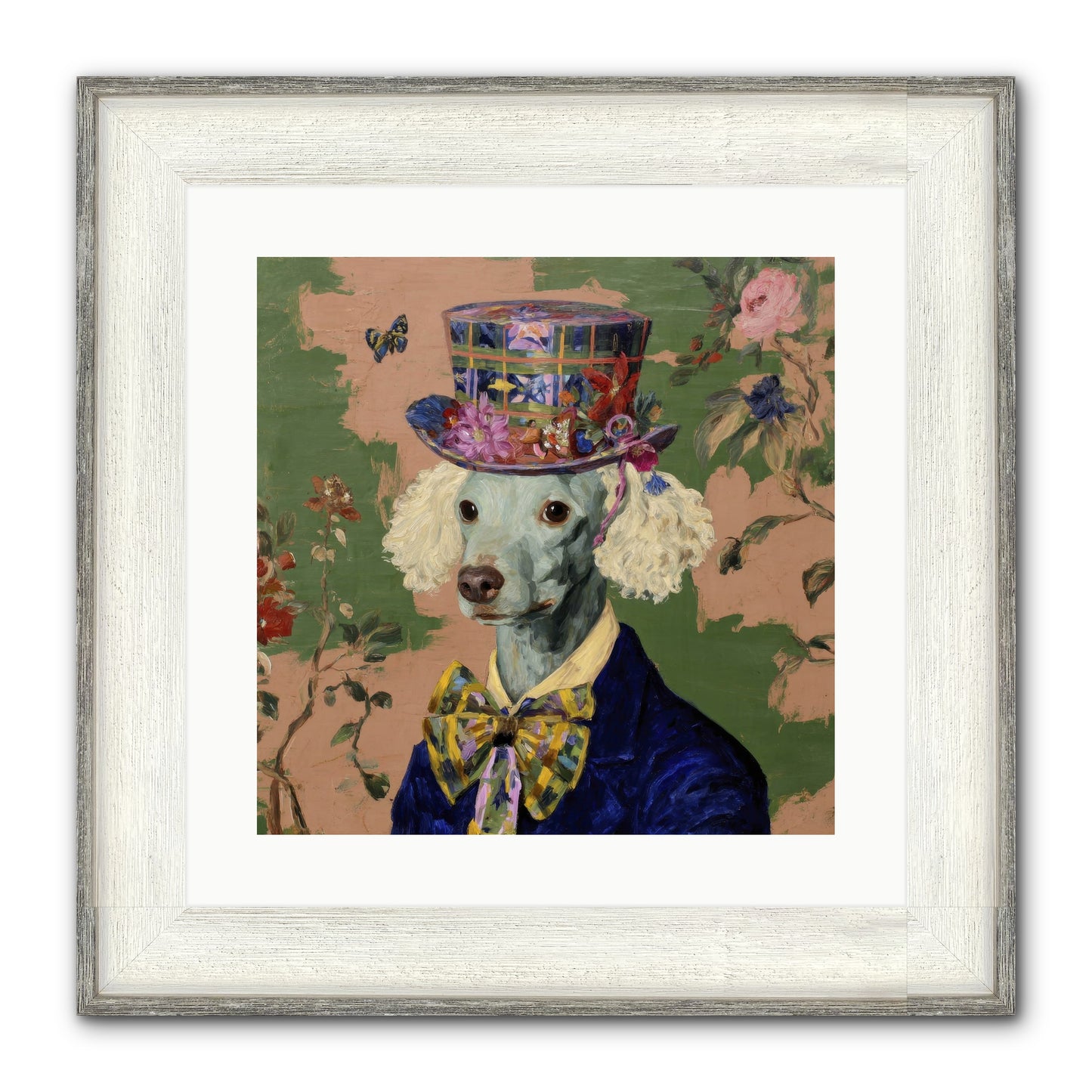 The Country Estate Framed Print - Driftwood White 16x16